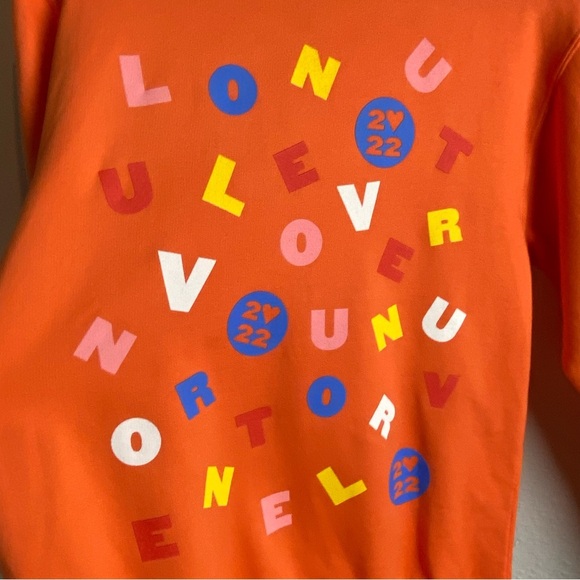Harry Styles 2022 Love On Tour Love Soup Orange Sweatshirt Size Small Crewneck - Picture 4 of 5